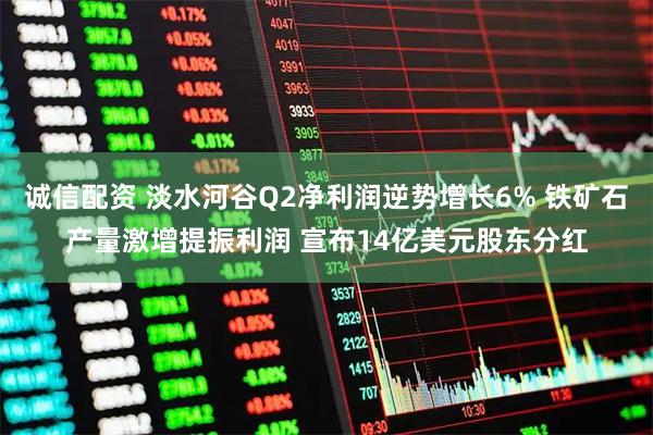 诚信配资 淡水河谷Q2净利润逆势增长6% 铁矿石产量激增提振利润 宣布14亿美元股东分红
